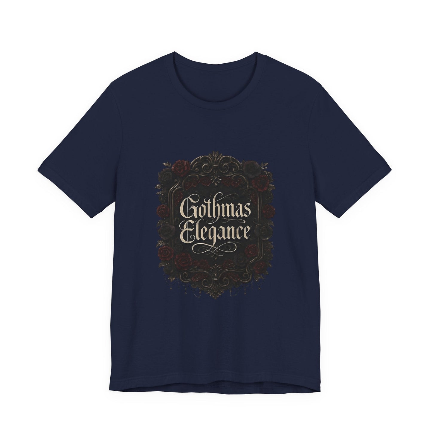 Gothmas Elegance T-Shirt — Gothic Christmas Holiday Tee Printify