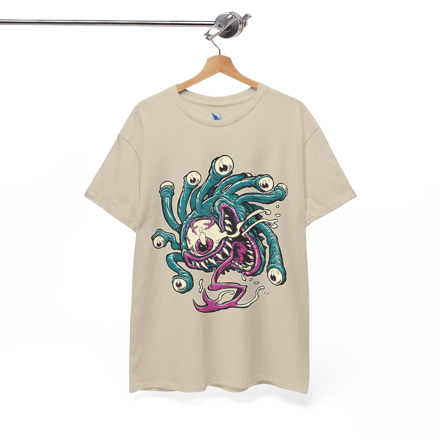 Eye Monster Graphic Tee — Retro Horror Tentacle Skull Shirt Printify