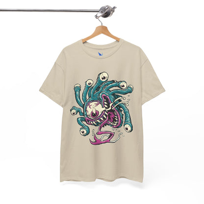Eye Monster Graphic Tee — Retro Horror Tentacle Skull Shirt Printify