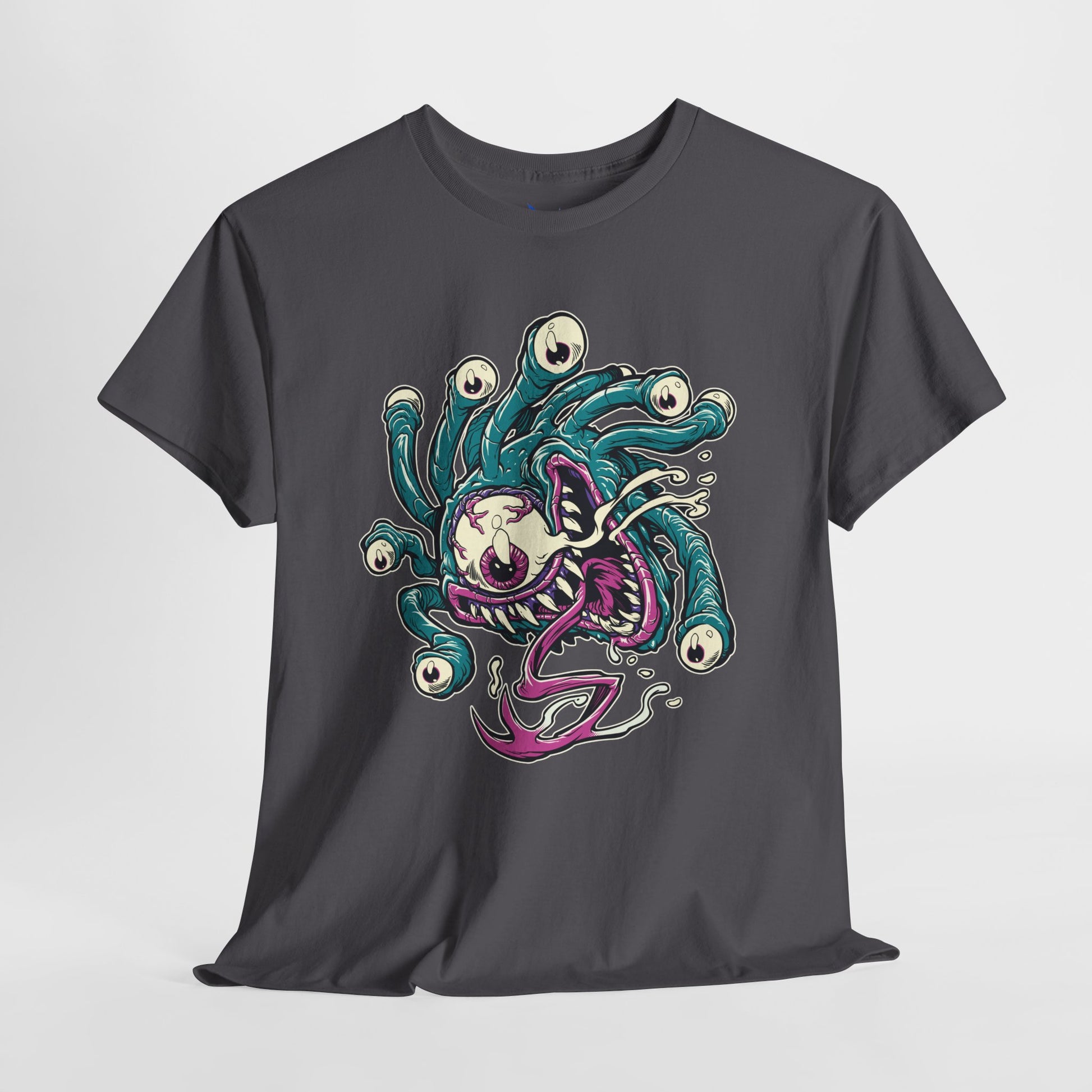 Eye Monster Graphic Tee — Retro Horror Tentacle Skull Shirt Printify