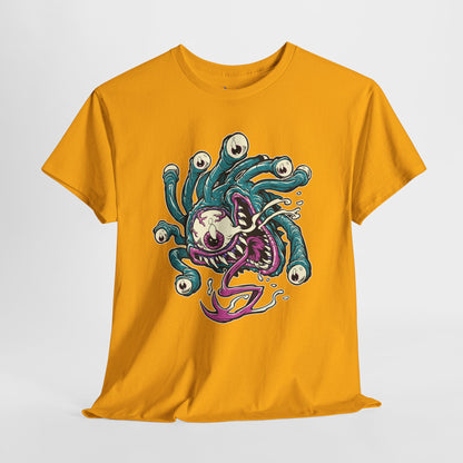 Eye Monster Graphic Tee — Retro Horror Tentacle Skull Shirt Printify