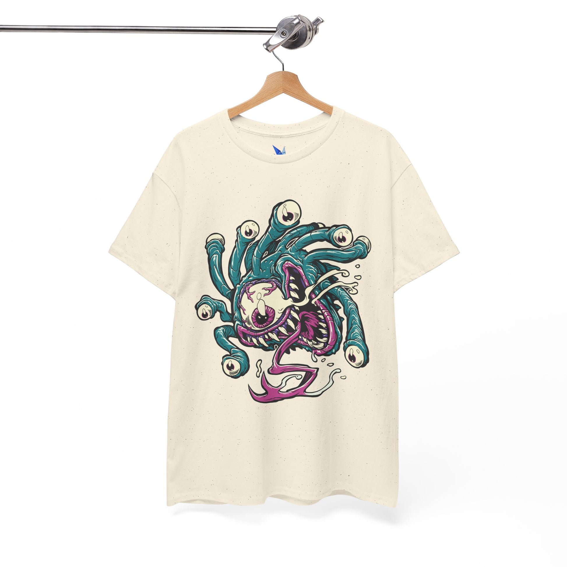 Eye Monster Graphic Tee — Retro Horror Tentacle Skull Shirt Printify