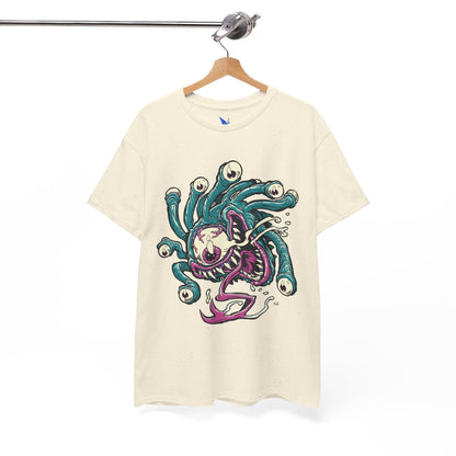 Eye Monster Graphic Tee — Retro Horror Tentacle Skull Shirt Printify