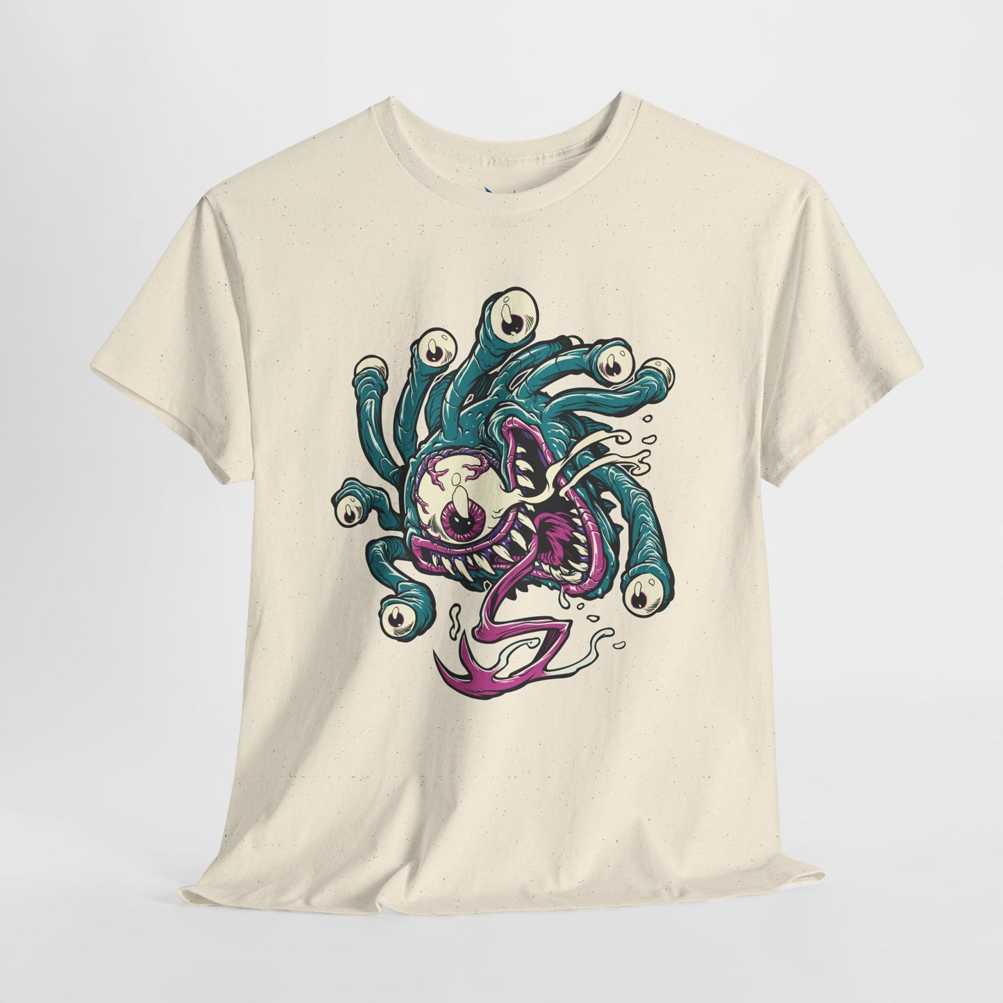 Eye Monster Graphic Tee — Retro Horror Tentacle Skull Shirt Printify