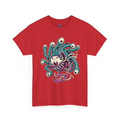 Eye Monster Graphic Tee — Retro Horror Tentacle Skull Shirt Printify