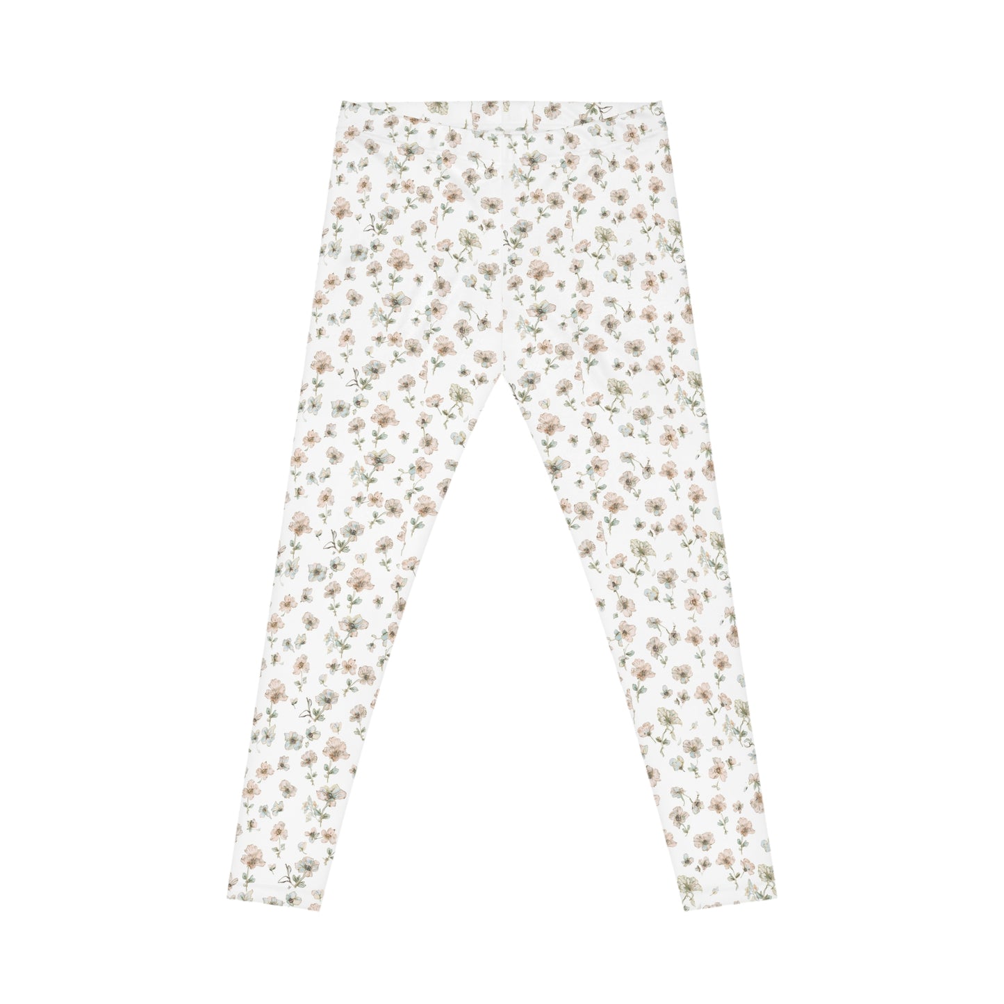 Floral Ditsy Print Leggings — Women's Casual All-Over Pattern