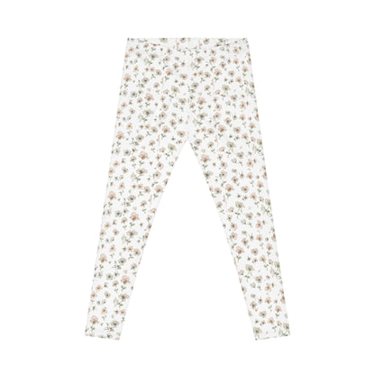 Floral Ditsy Print Leggings — Women's Casual All-Over Pattern