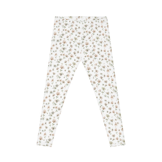 Floral Ditsy Print Leggings — Women's Casual All-Over Pattern
