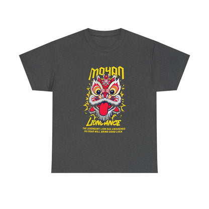 Lion Dance T-Shirt — 'Moyan' Colorful Chinese Lion Mask Graphic Tee Printify
