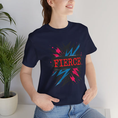 Fierce Graphic Tee — Bold Lightning Burst Design T-Shirt Printify