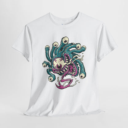 Eye Monster Graphic Tee — Retro Horror Tentacle Skull Shirt Printify