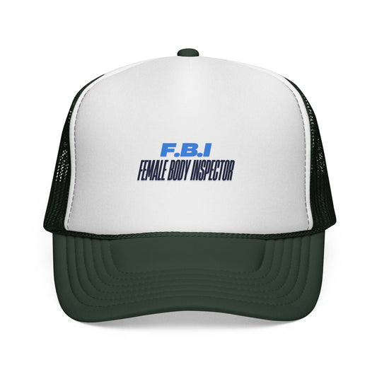 Trucker Cap — FBI (Female body inspector) Vintage Patch Hat Printify