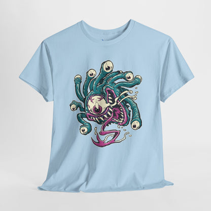 Eye Monster Graphic Tee — Retro Horror Tentacle Skull Shirt Printify