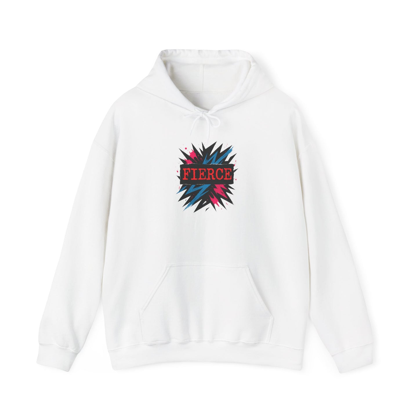 Fierce Graphic Hoodie — Bold Pop Art Lightning Design Printify