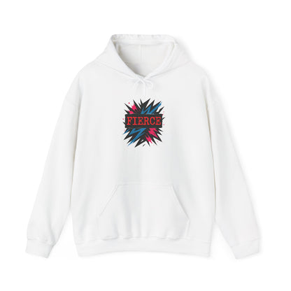 Fierce Graphic Hoodie — Bold Pop Art Lightning Design Printify