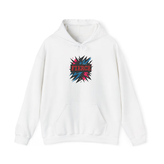 Fierce Graphic Hoodie — Bold Pop Art Lightning Design Printify