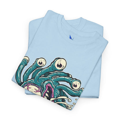 Eye Monster Graphic Tee — Retro Horror Tentacle Skull Shirt Printify