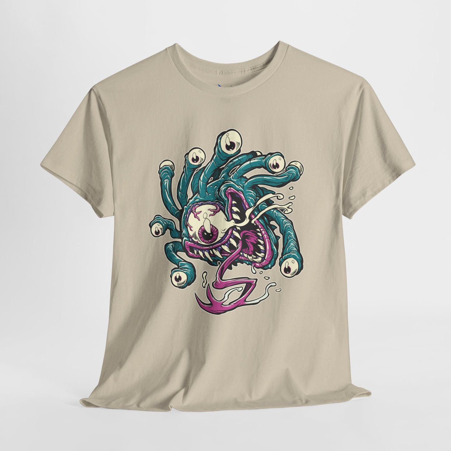 Eye Monster Graphic Tee — Retro Horror Tentacle Skull Shirt Printify