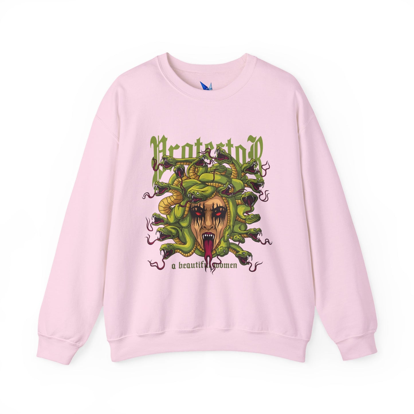 Medusa Graphic Sweatshirt — 'Protestor' Horror Myth Printify
