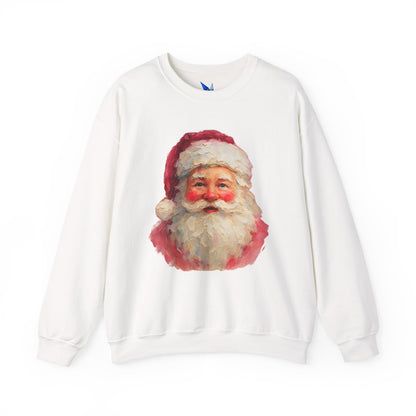Santa Claus Vintage Portrait Crewneck Sweatshirt Printify