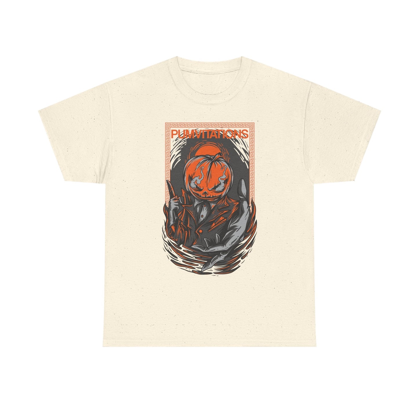 Pumpvitation Pumpkin-Head Halloween T-Shirt Printify