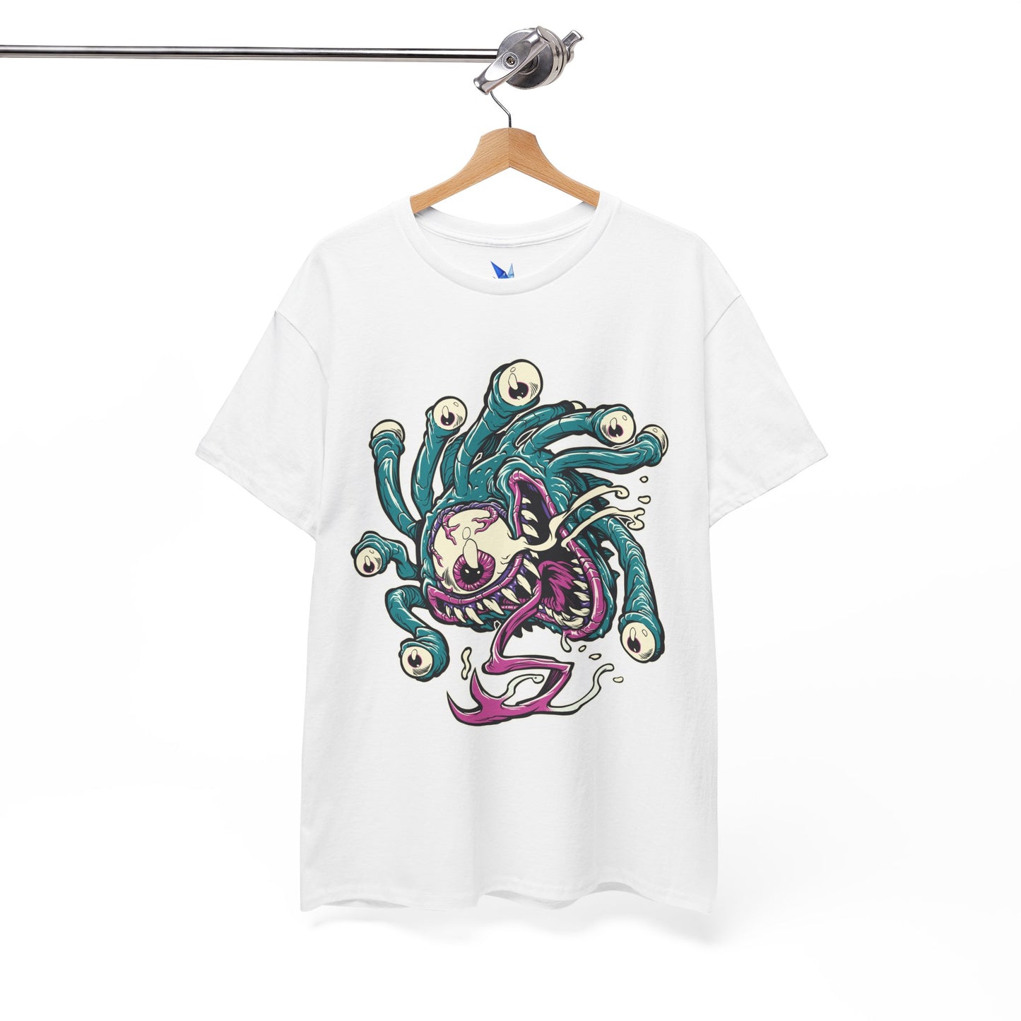 Eye Monster Graphic Tee — Retro Horror Tentacle Skull Shirt Printify