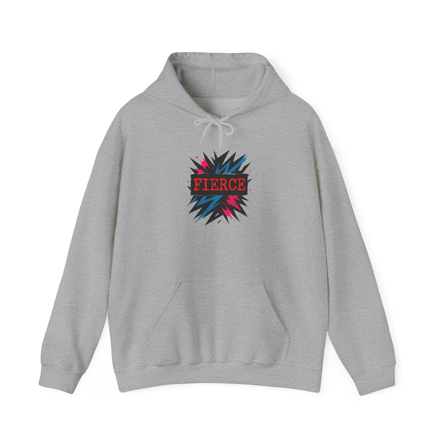Fierce Graphic Hoodie — Bold Pop Art Lightning Design Printify