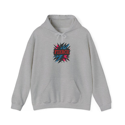 Fierce Graphic Hoodie — Bold Pop Art Lightning Design Printify