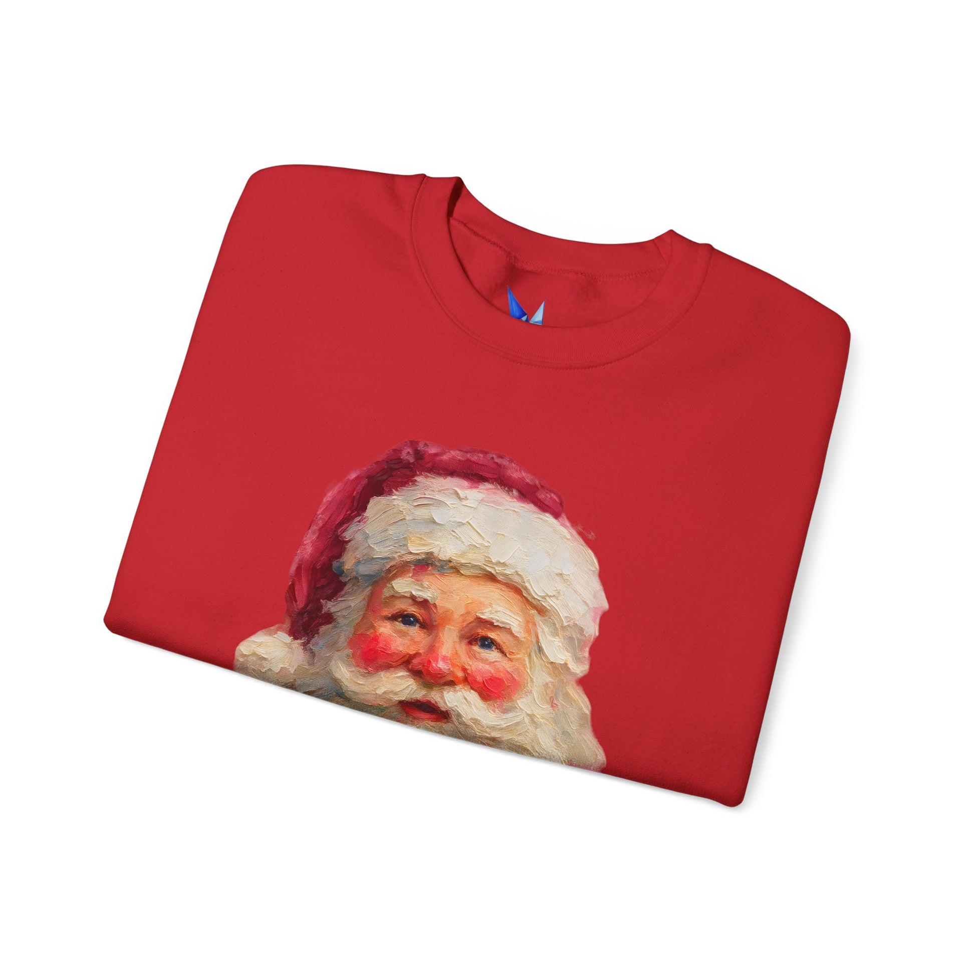 Santa Claus Vintage Portrait Crewneck Sweatshirt Printify