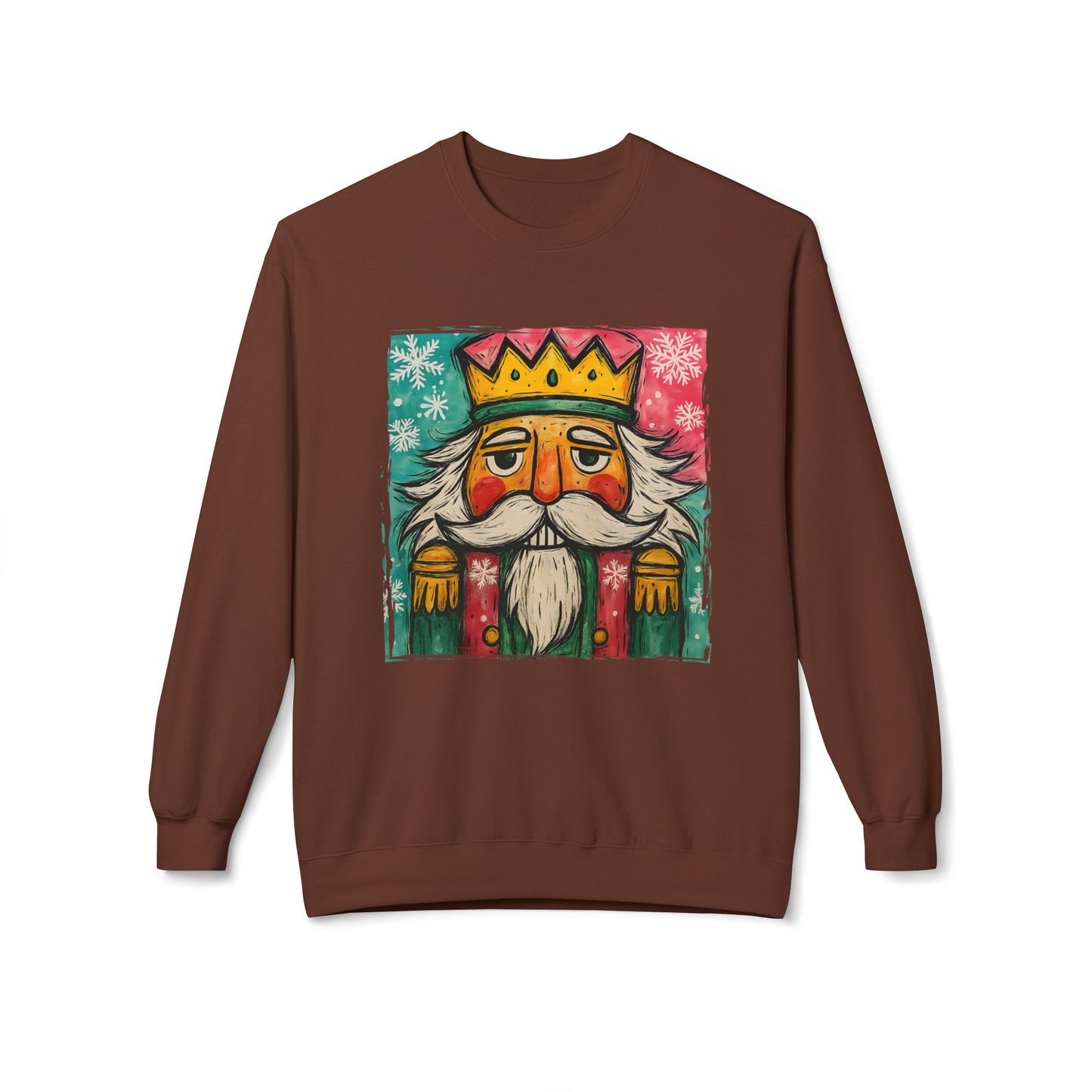 Nutcracker King Sweatshirt — Vintage Holiday Crewneck Printify
