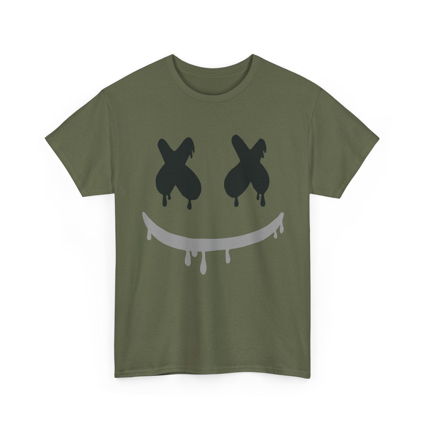Drip Smile Tee — Grunge X-Eyes Graphic T-Shirt Printify