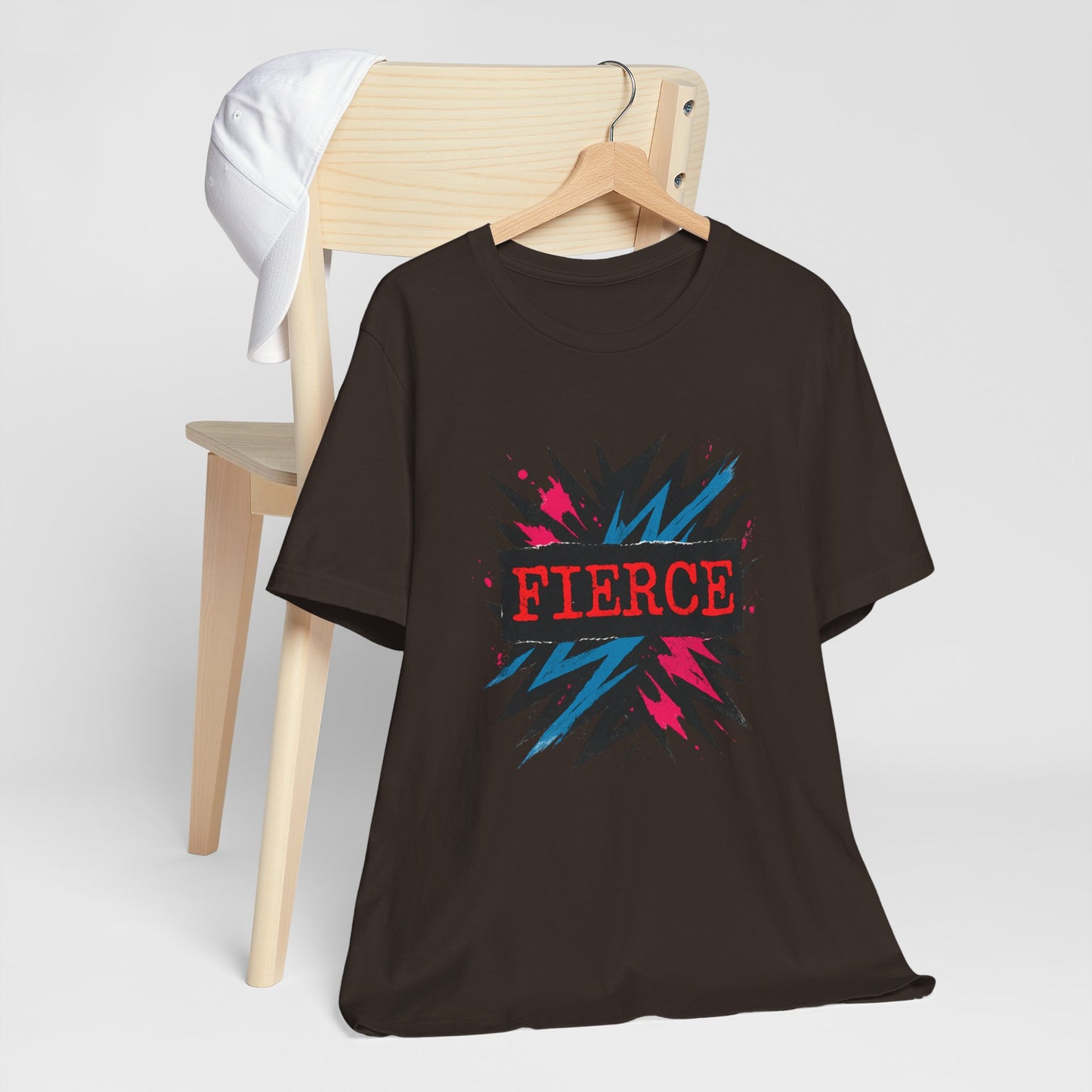 Fierce Graphic Tee — Bold Lightning Burst Design T-Shirt Printify