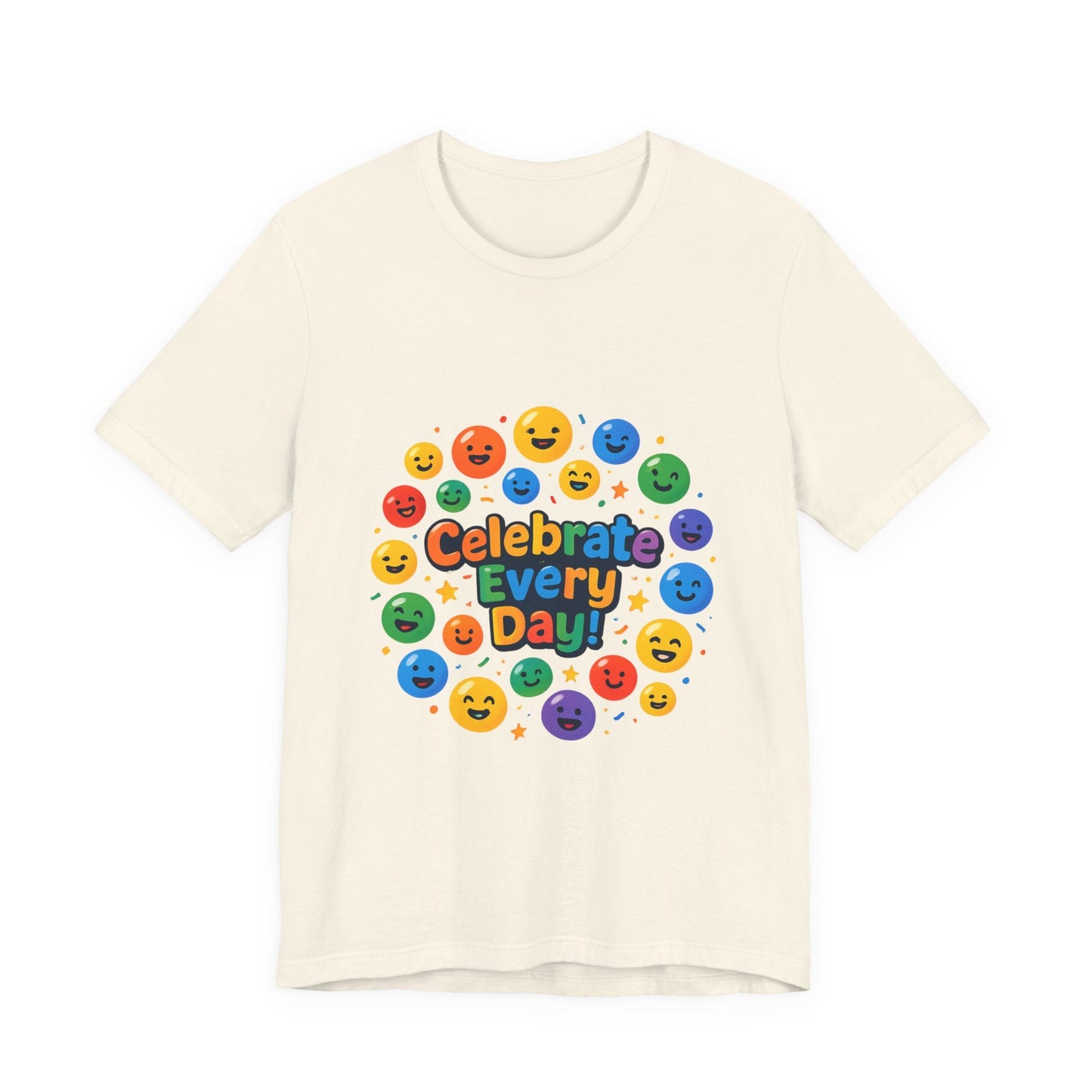 Celebrate Every Day! Emoji Smile T-shirt Printify