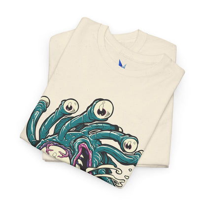 Eye Monster Graphic Tee — Retro Horror Tentacle Skull Shirt Printify