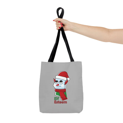 Elf Esteem Christmas Tote Bag – Cute Santa Elf Holiday Tote Printify