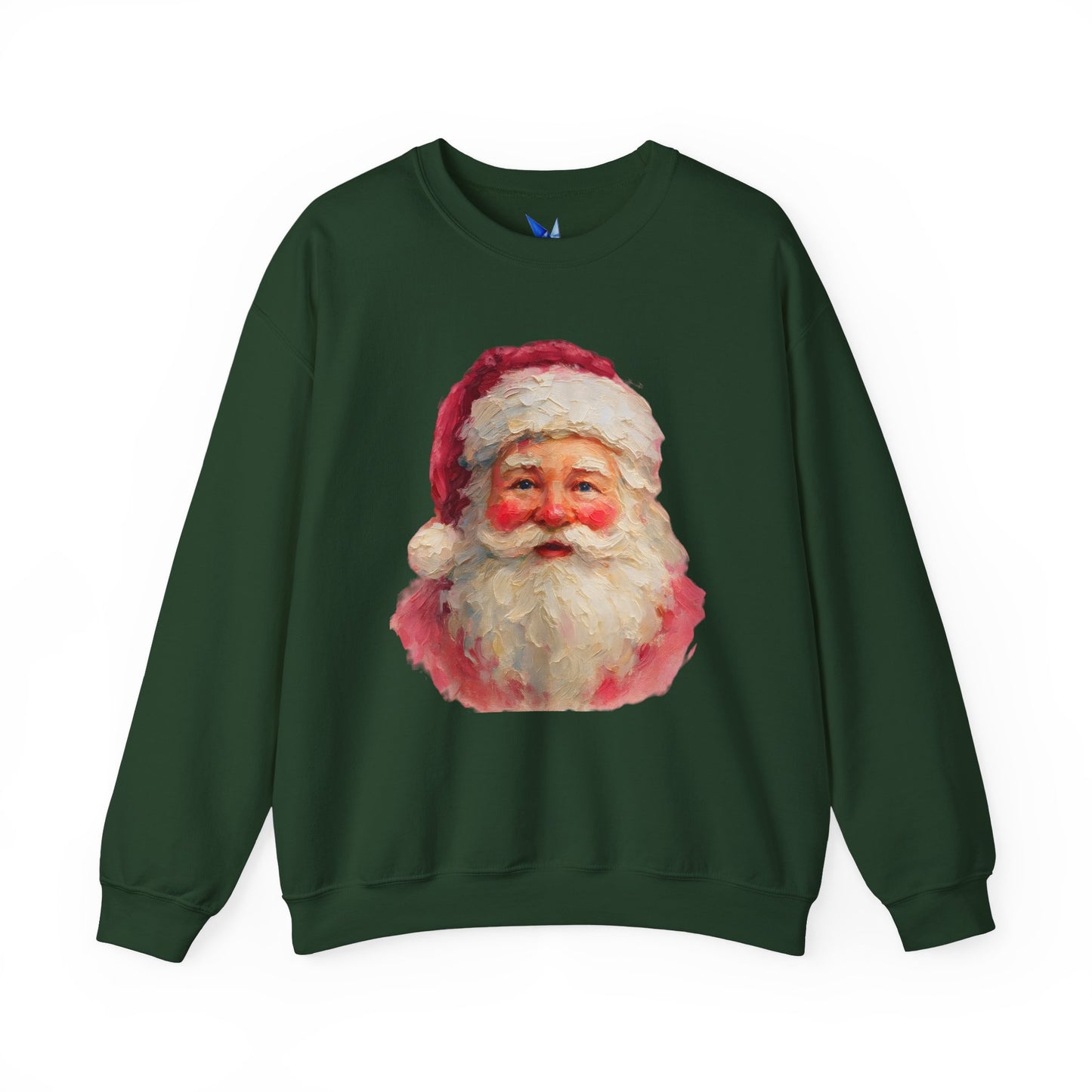 Santa Claus Vintage Portrait Crewneck Sweatshirt Printify