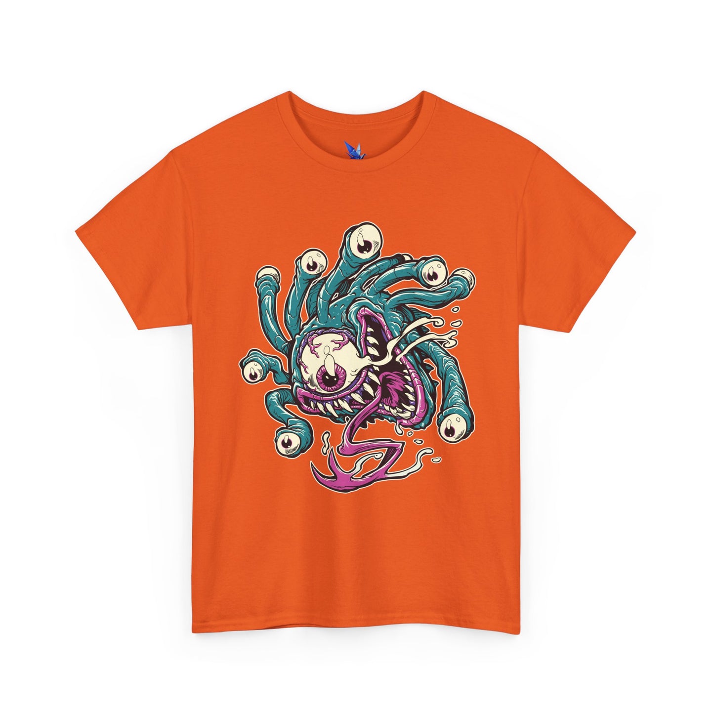 Eye Monster Graphic Tee — Retro Horror Tentacle Skull Shirt Printify