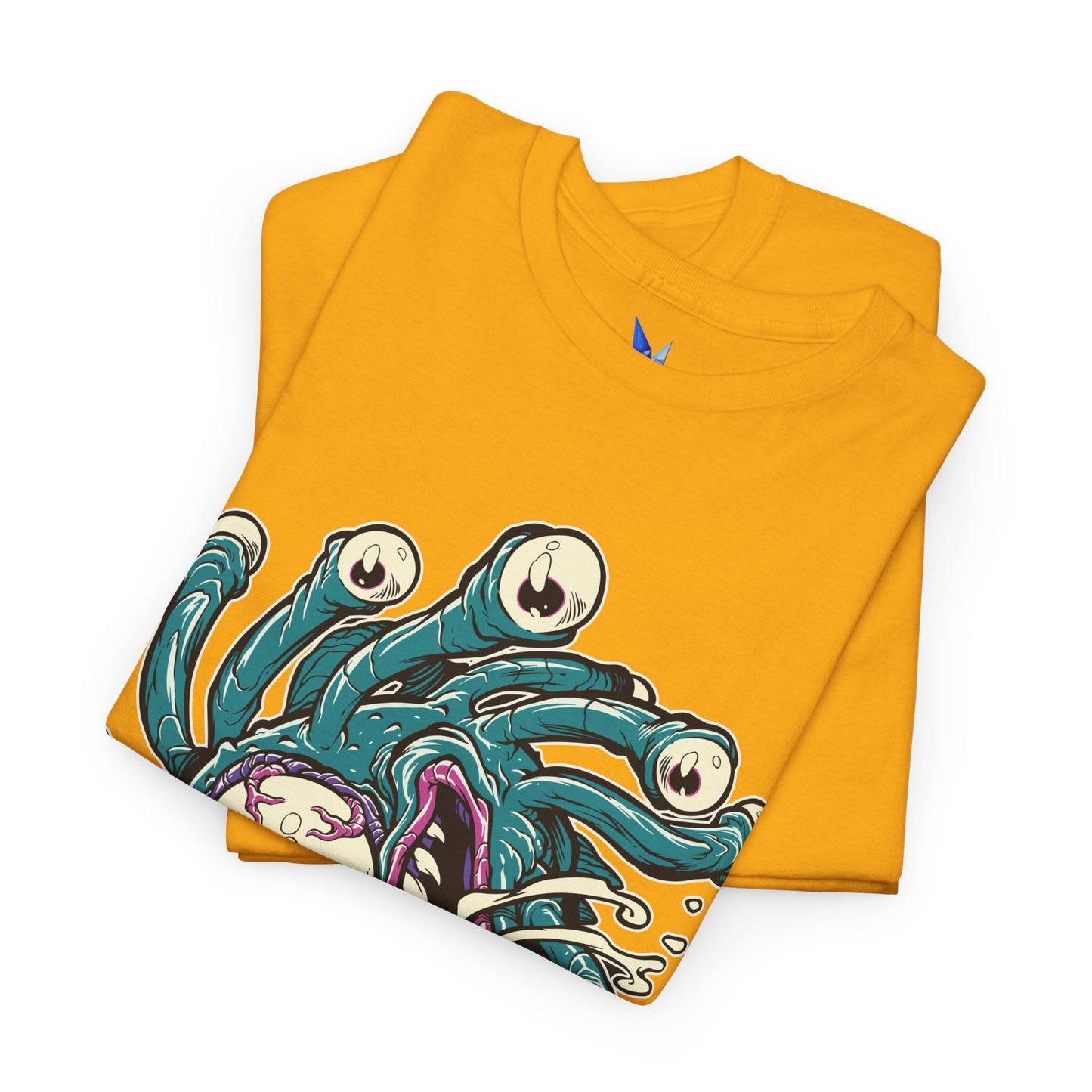 Eye Monster Graphic Tee — Retro Horror Tentacle Skull Shirt Printify