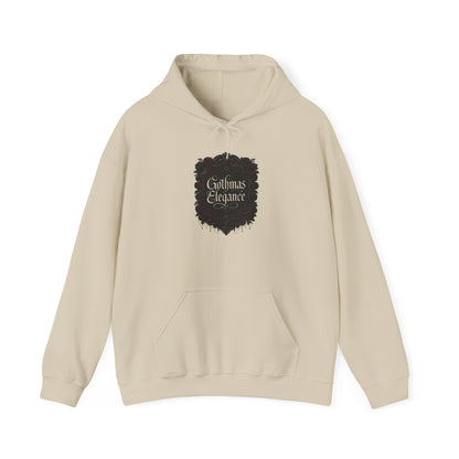 Christmas Elegance Hoodie — Festive Script Holiday Pullover Hoodie Printify