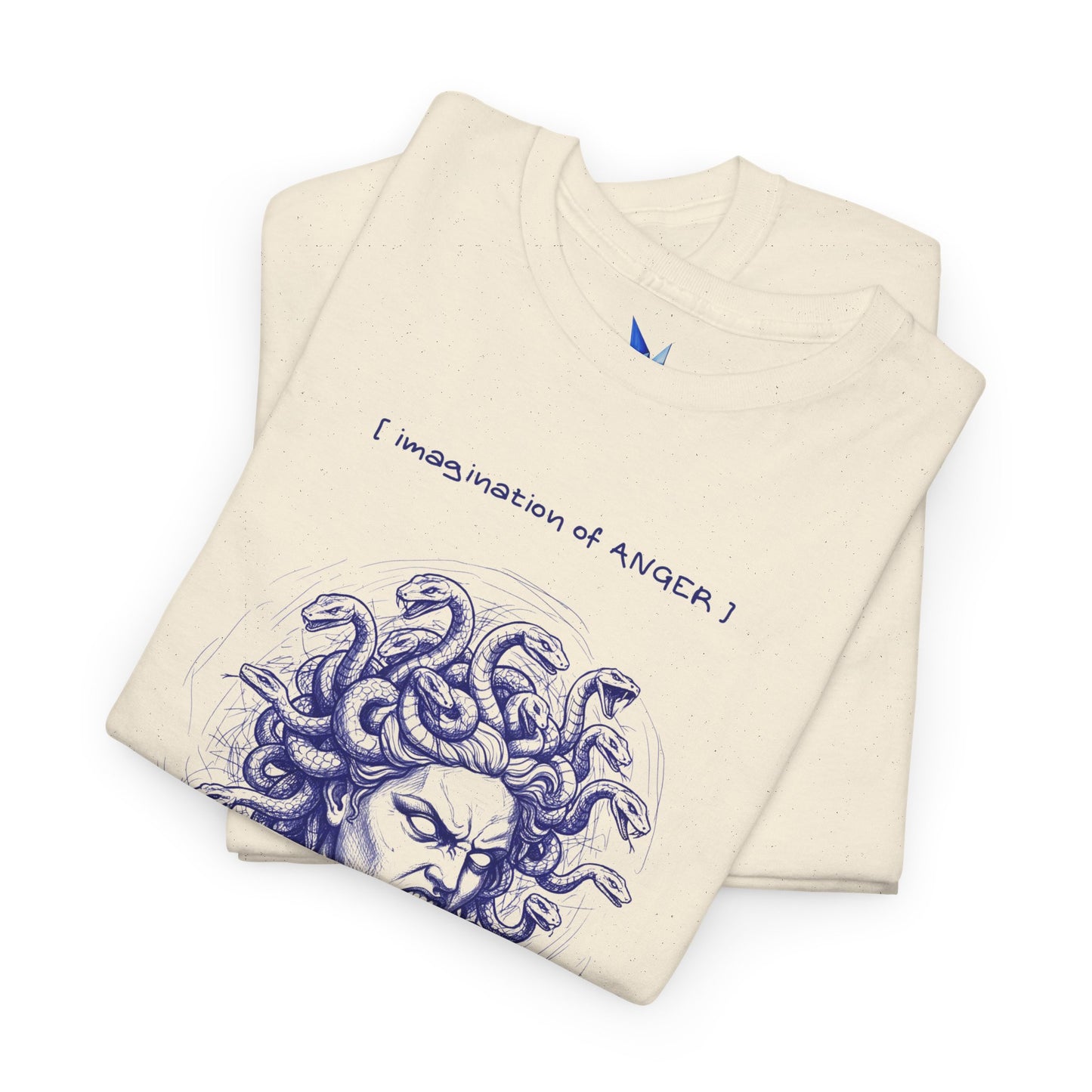 Medusa Bust Graphic Tee — 'I Really Wonder If Anyone' Artistic Mythology T-Shirt Printify