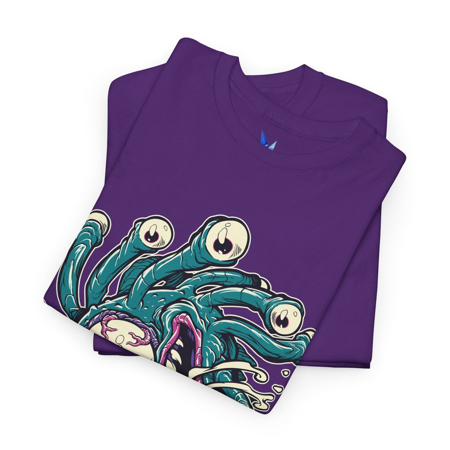 Eye Monster Graphic Tee — Retro Horror Tentacle Skull Shirt Printify