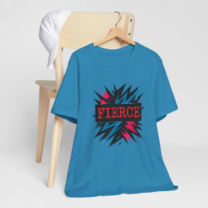 Fierce Graphic Tee — Bold Lightning Burst Design T-Shirt Printify