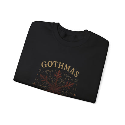 Gothmas Snowflake Crewneck Sweatshirt – "Gothmas: Romantic Yet Edgy" Winter Pullover Printify