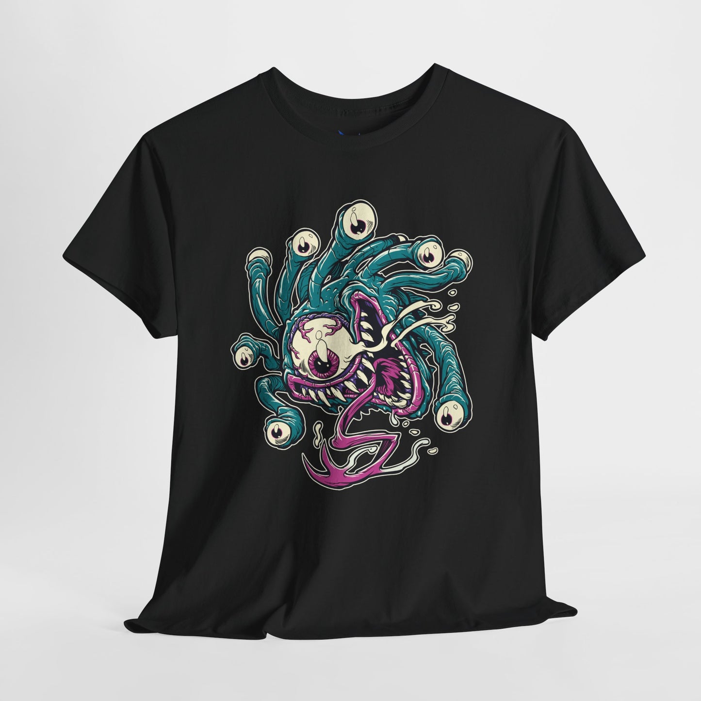 Eye Monster Graphic Tee — Retro Horror Tentacle Skull Shirt Printify