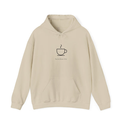 Coffee Minimalist Hoodie — 'You Deserve This' Cup Graphic Printify