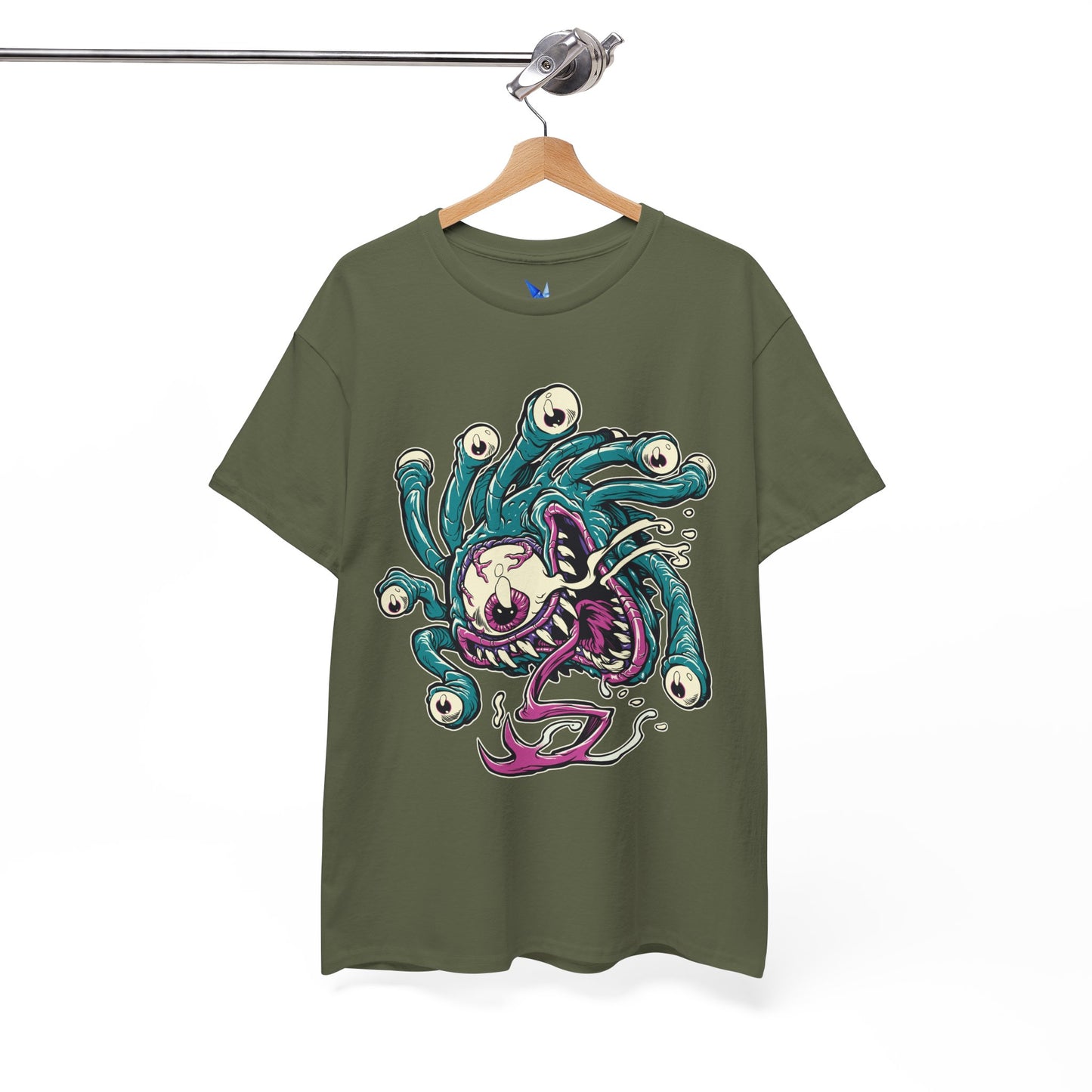 Eye Monster Graphic Tee — Retro Horror Tentacle Skull Shirt Printify