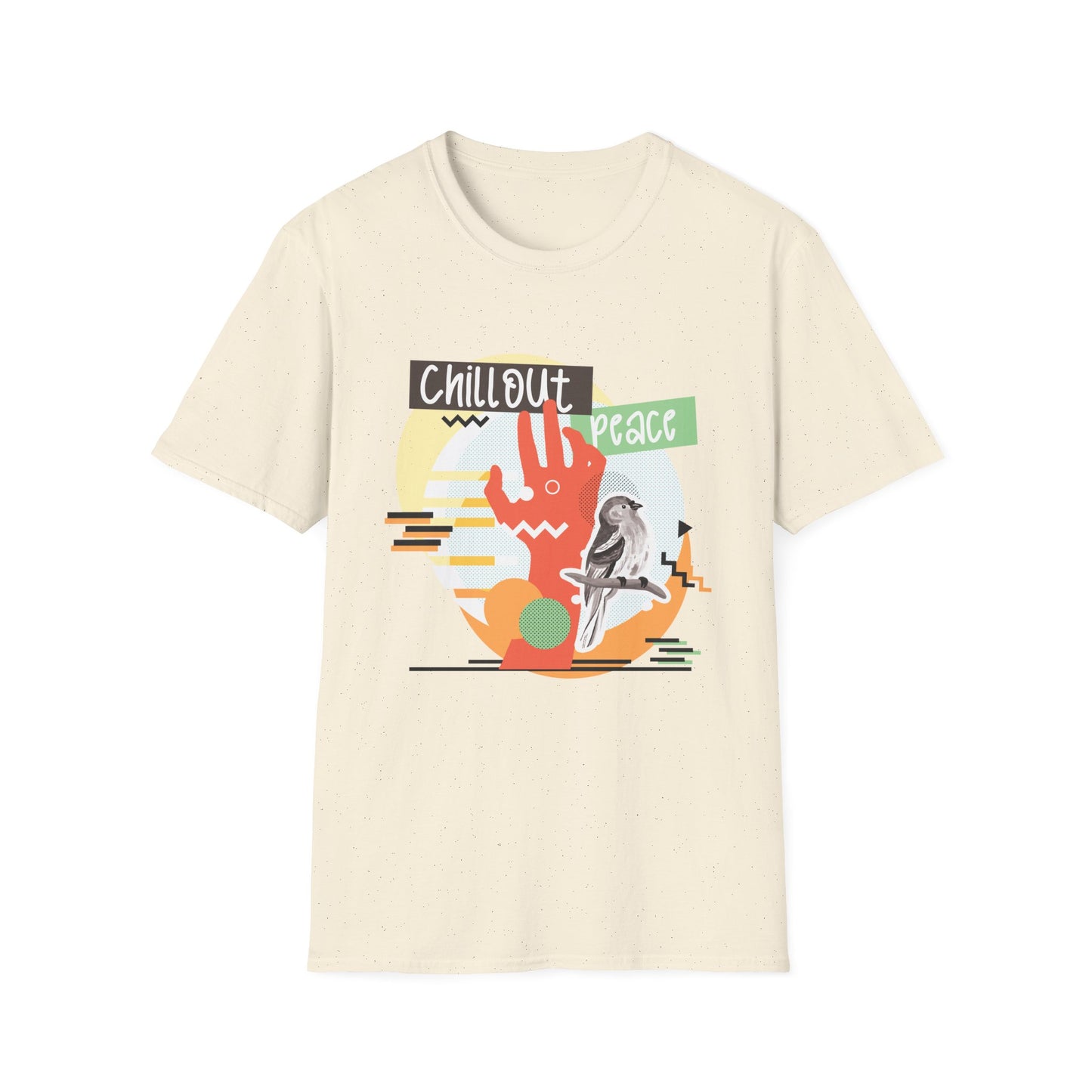 Chill Out Peace Graphic T-Shirt — Retro Surf Vibe Tee Printify