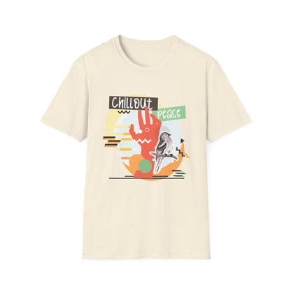 Chill Out Peace Graphic T-Shirt — Retro Surf Vibe Tee Printify