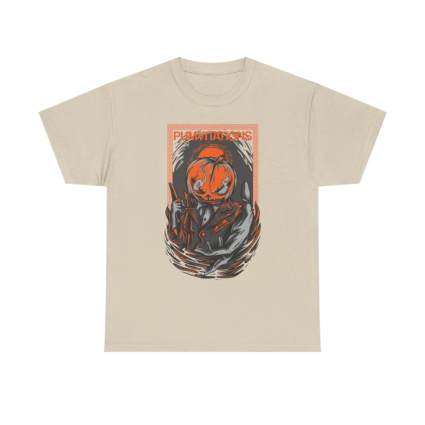 Pumpvitation Pumpkin-Head Halloween T-Shirt Printify