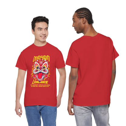 Lion Dance T-Shirt — 'Moyan' Colorful Chinese Lion Mask Graphic Tee Printify